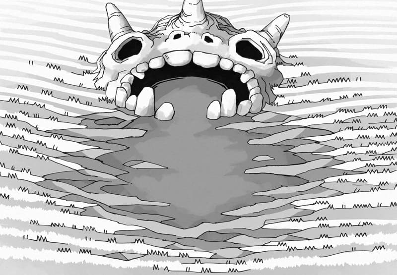 Illustration of fantasy skull, titan by 2minutetabletop