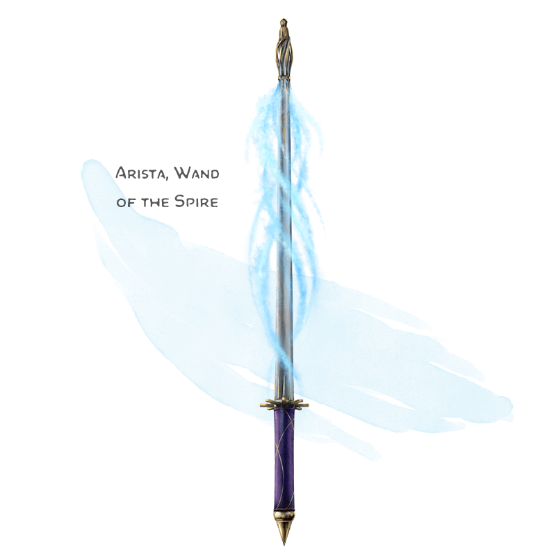 Illustration of Arista, Wand of the Spire