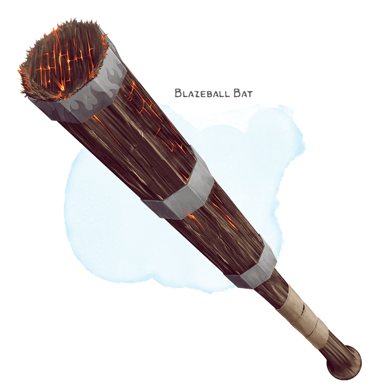 Illustration of Blazeball Bat