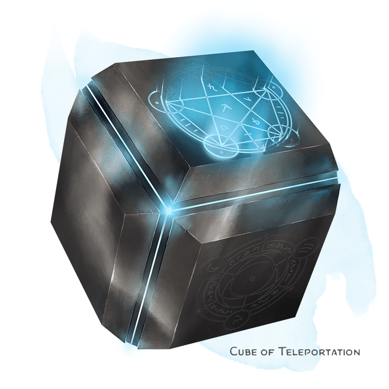 Illustration of Cube of Teleportation