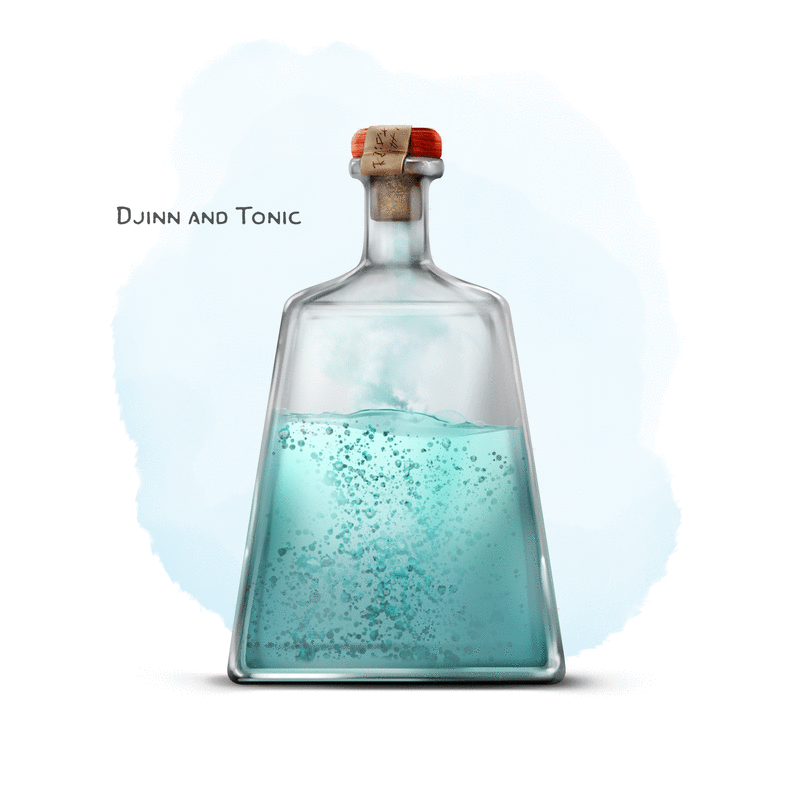 Illustration of Djinn and Tonic
