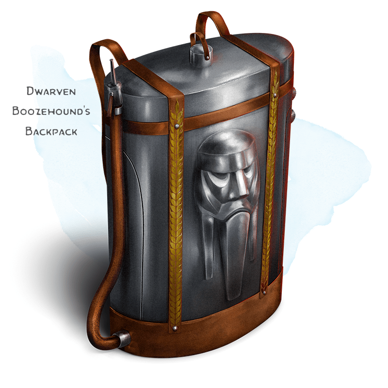 Illustration of Dwarven Boozehound's Backpack