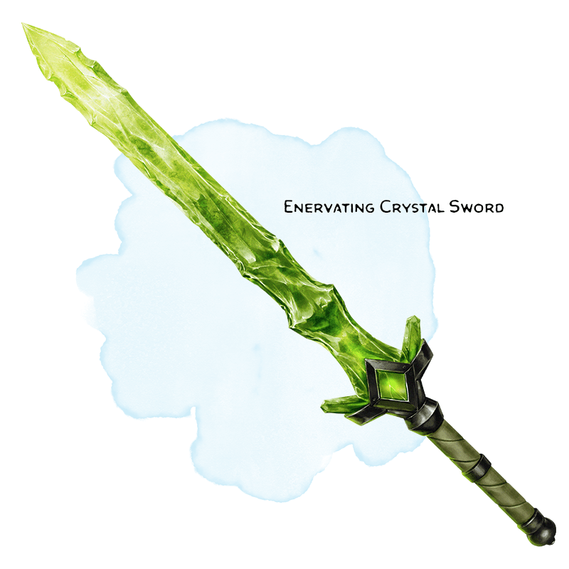 Illustration of Enervating Crystal Sword