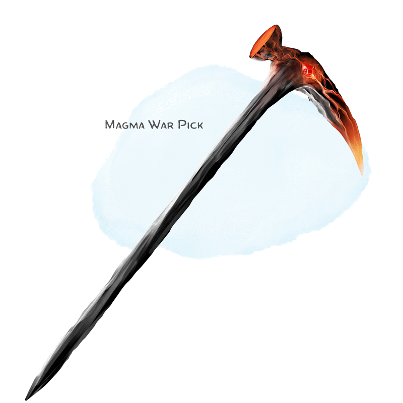 Illustration of Magma War Pick