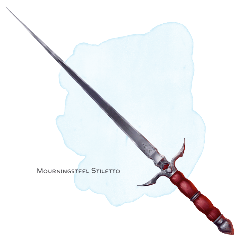 Illustration of Mourningsteel Stiletto