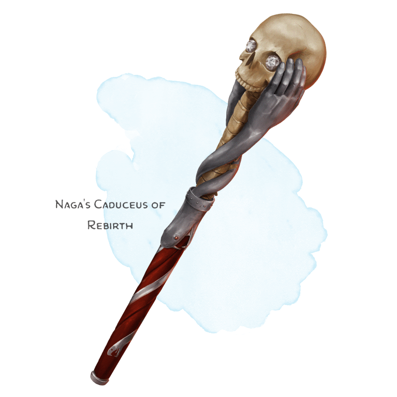 Illustration of Naga's Caduceus of Rebirth