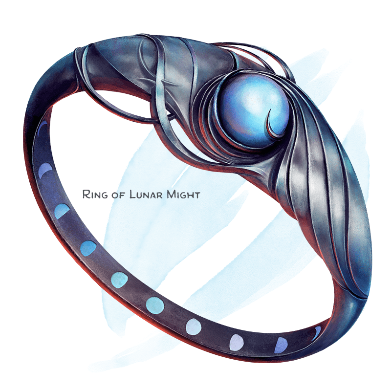 Illustration of Ring of Lunar Might