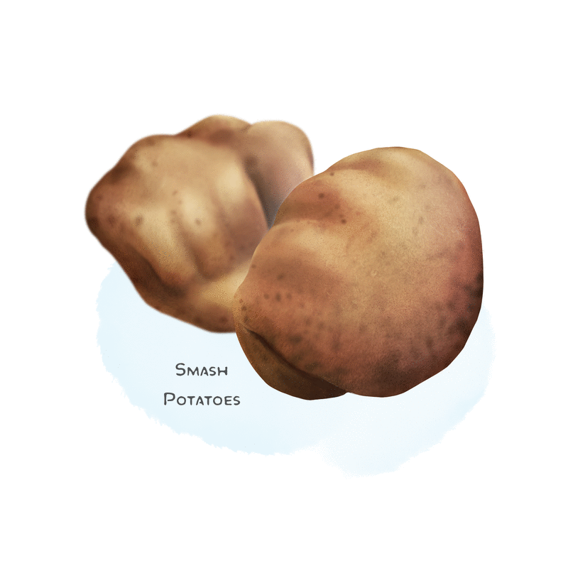 Illustration of Smash Potatoes