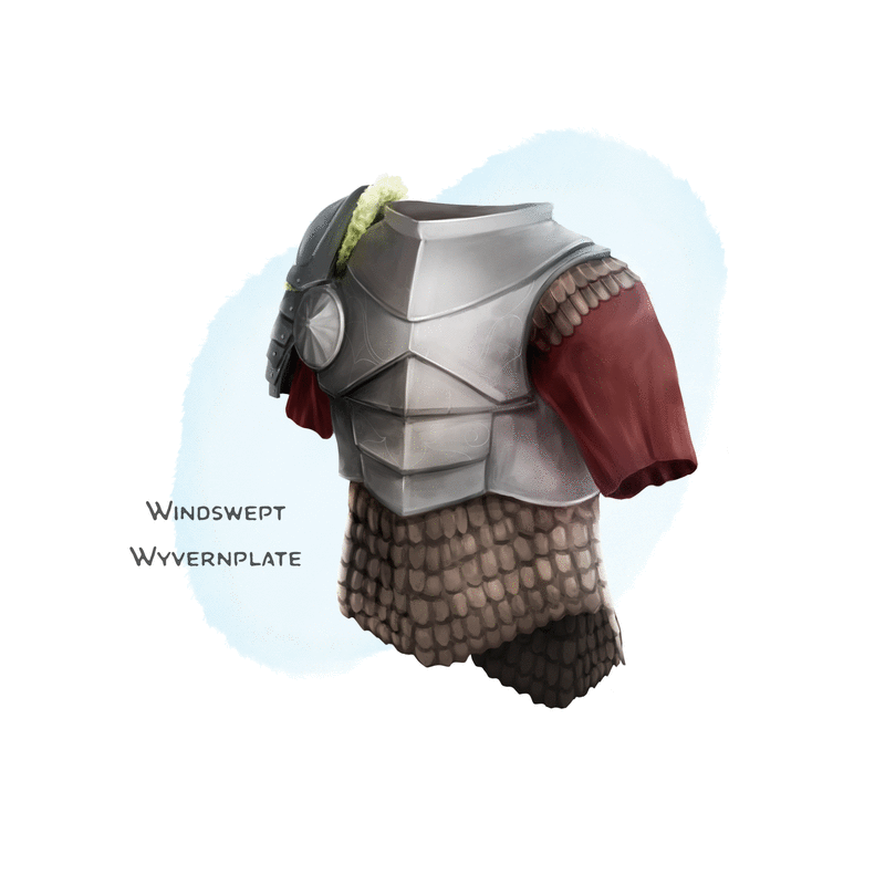 Illustration of Windswept Wyvernplate